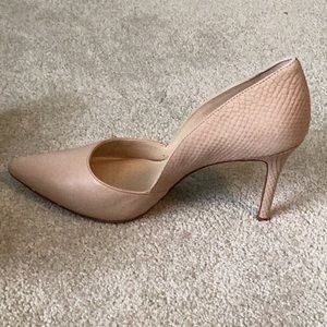 Nude color pumps